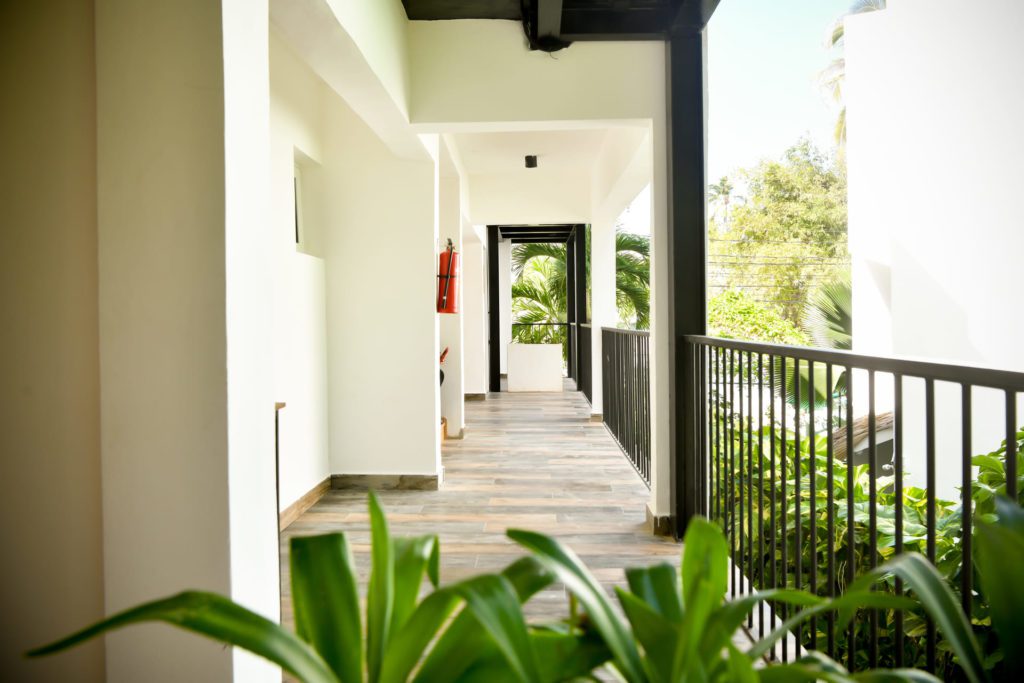 Outdoor corridor at Honky Tonk Punta Cana